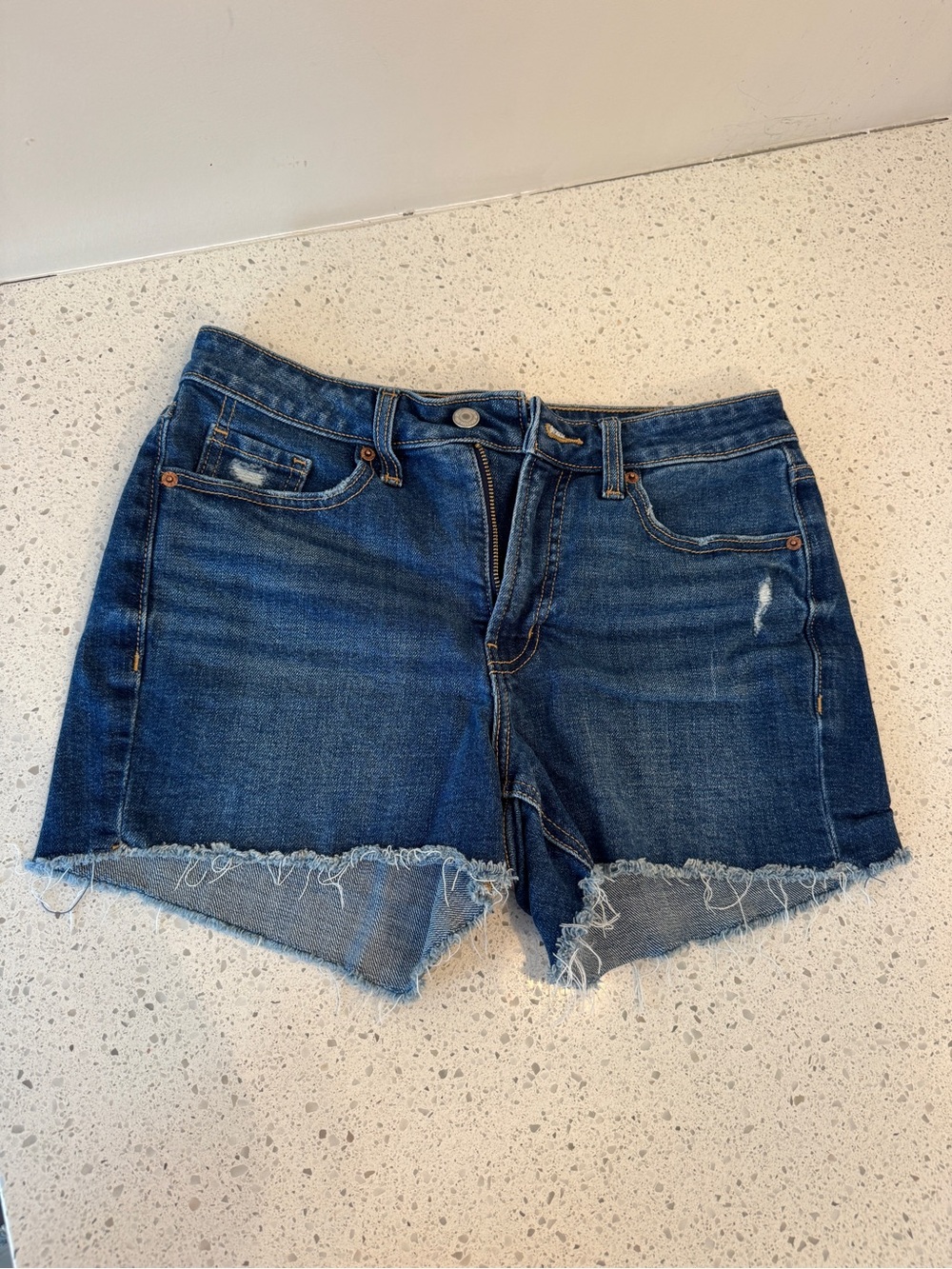 Old Navy - Dark Blue Denim Cutoff Shorts - Women's